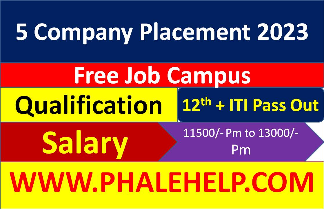 5 Company Campus Placement 2023 Walk In Interview Pahle Help