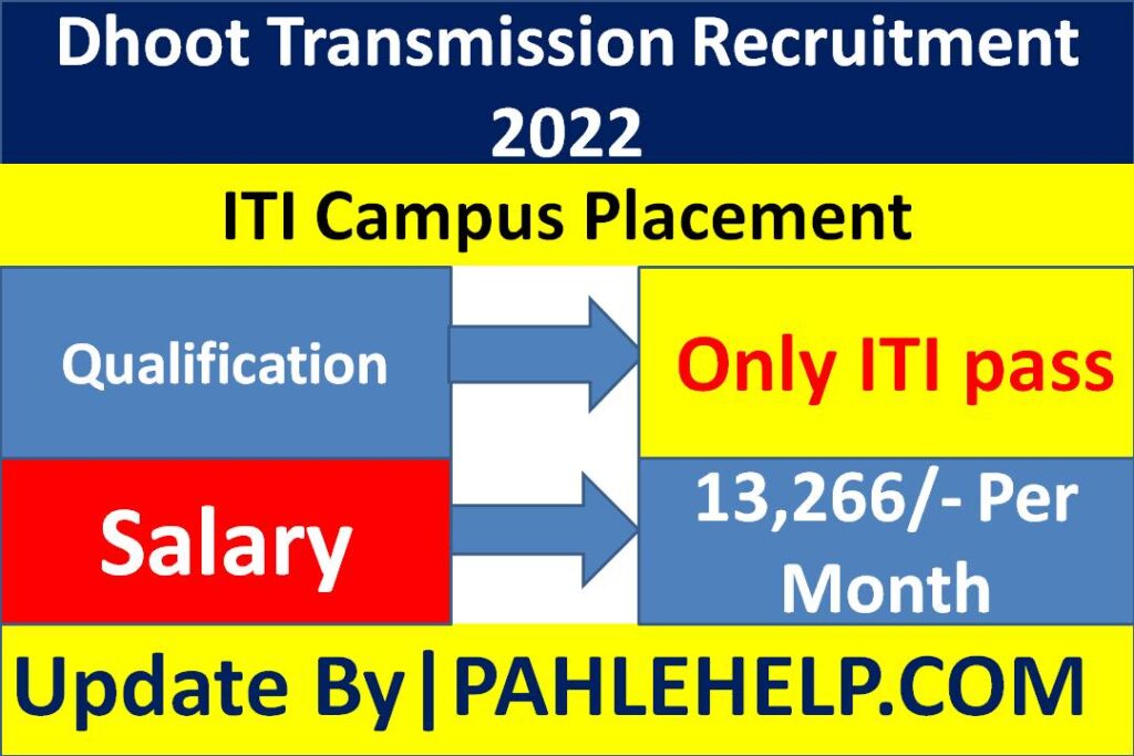 Dhoot Transmission Recruitment 2022