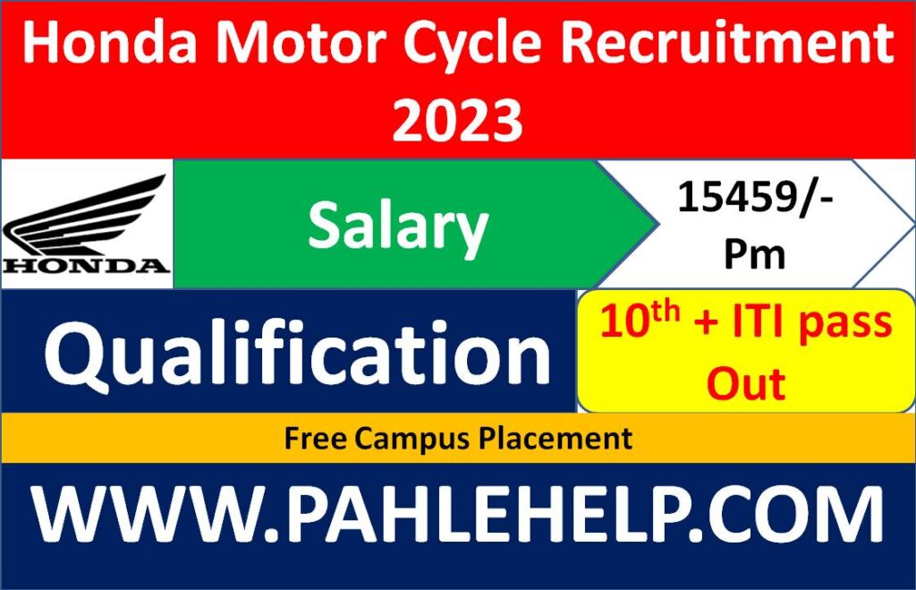 Honda Motor Cycle Recruitment 2023